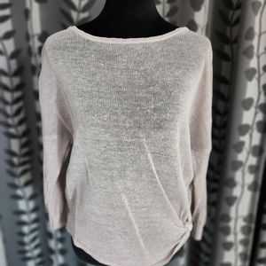 Side tie sweater